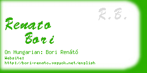 renato bori business card